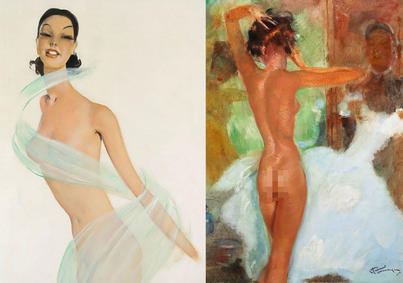 Seductive Parisian women in the paintings of the French artist Jean-Gabriel Domergue