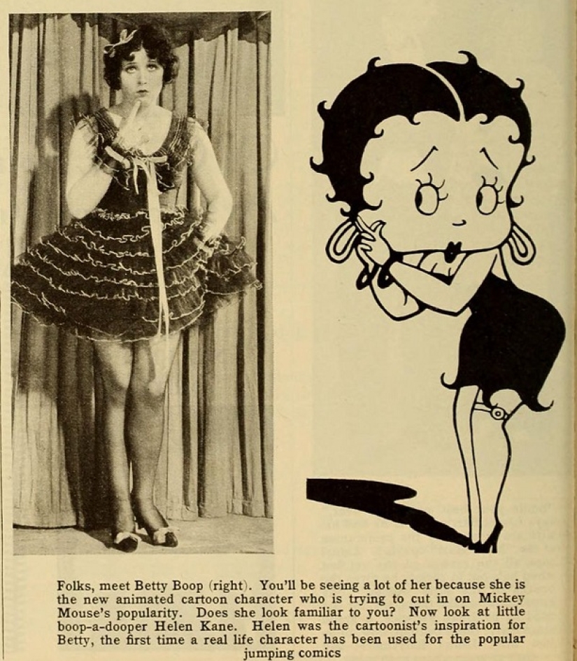 Seductora cantante Helen Kane — la primera bomba sexual del siglo 20, se convirtió en el héroe de los dibujos animados