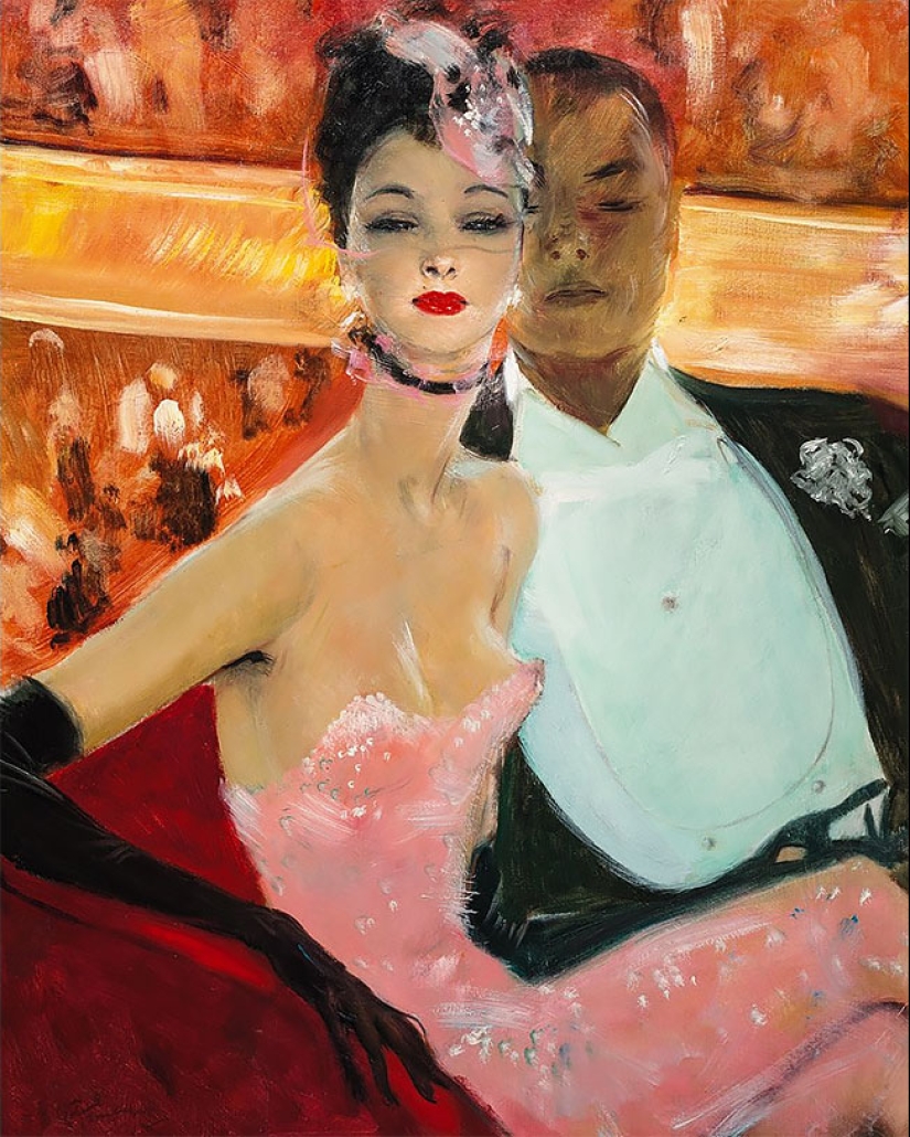 Seductoras mujeres parisinas en las pinturas del artista francés Jean-Gabriel Domergue Seductoras mujeres parisinas en las pinturas del artista francés Jean-Gabriel Domergue