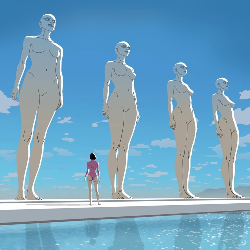 Sencillas alegrías femeninas en ilustraciones de Gabriel Pennacchioli