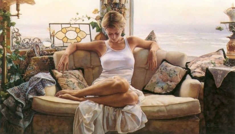 Sensual watercolors by Steve Hanks