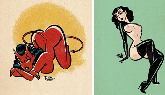 Sexy malos espíritus de maestro de pin-up de la Rutta Oviedo