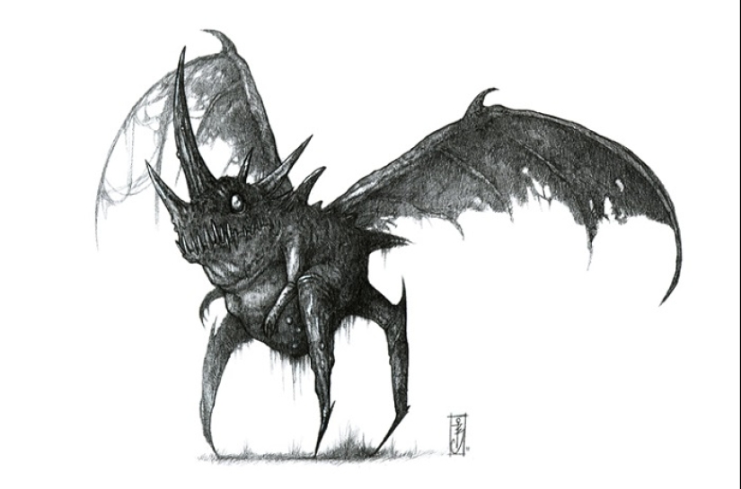Shadows and mystical creatures by the French artist Olivier Villoin Shadows and mystical creatures by the French artist Olivier Villoin