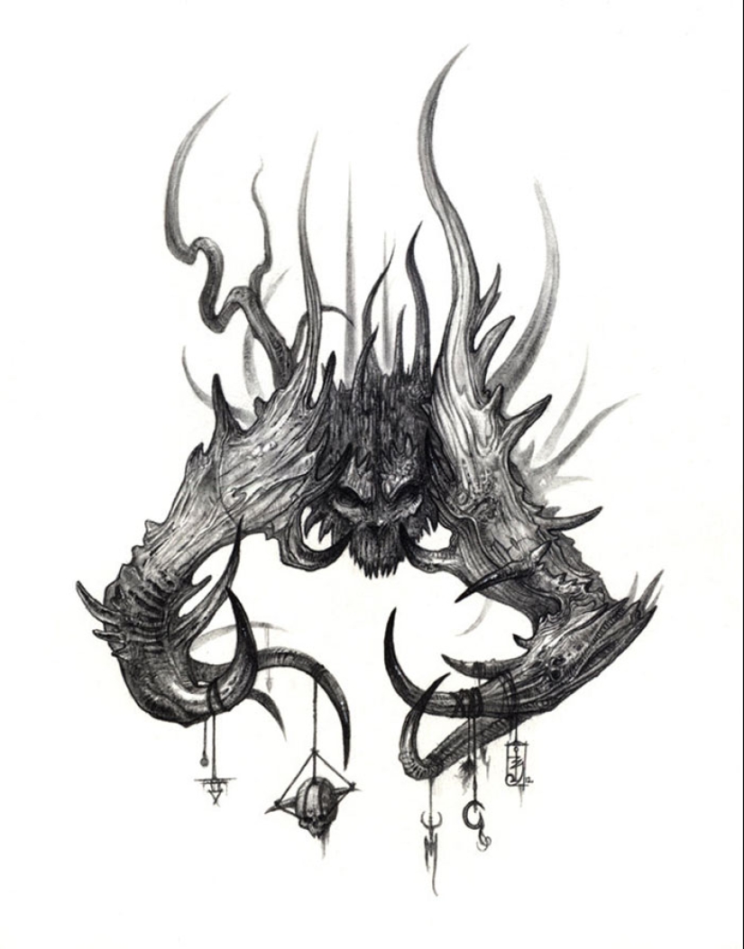 Shadows and mystical creatures by the French artist Olivier Villoin Shadows and mystical creatures by the French artist Olivier Villoin