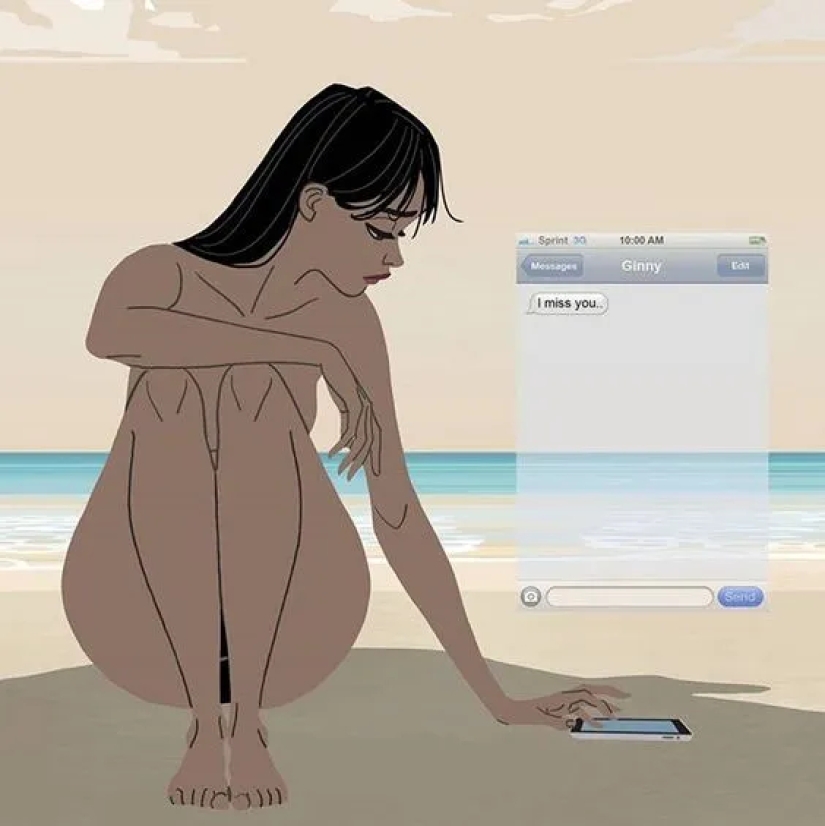 Simple feminine joys in illustrations by Gabriel Pennacchioli