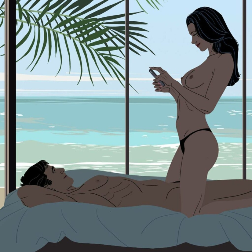 Simple feminine joys in illustrations by Gabriel Pennacchioli