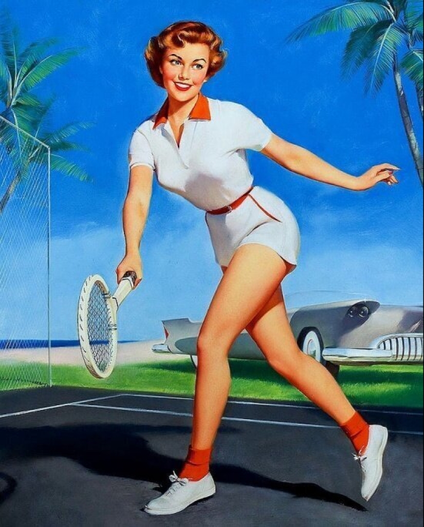 Solid American pinup by Bill Madcalf