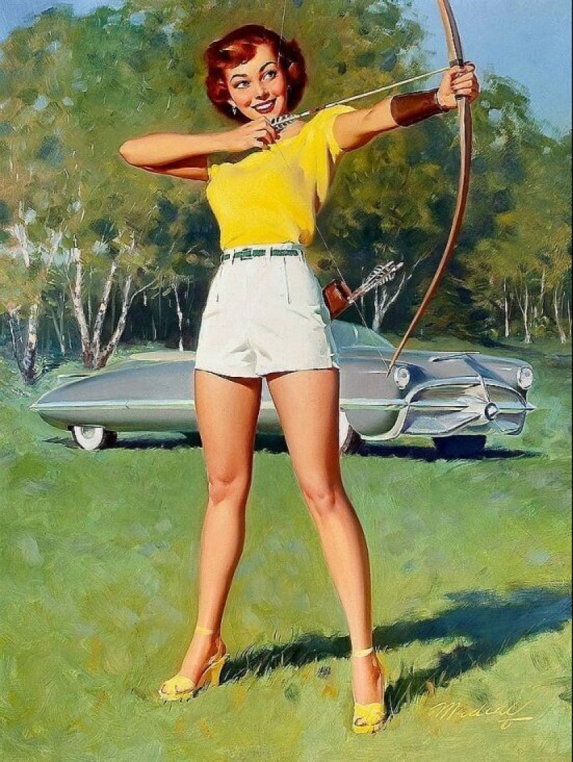 Solid American pinup by Bill Madcalf