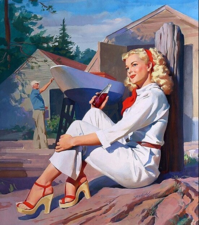 Solid American pinup by Bill Madcalf