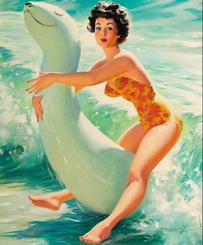 Solid American pinup by Bill Madcalf