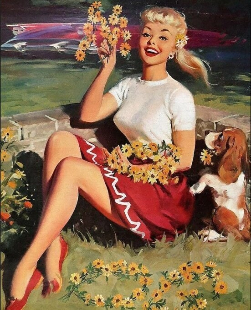Solid American pinup by Bill Madcalf