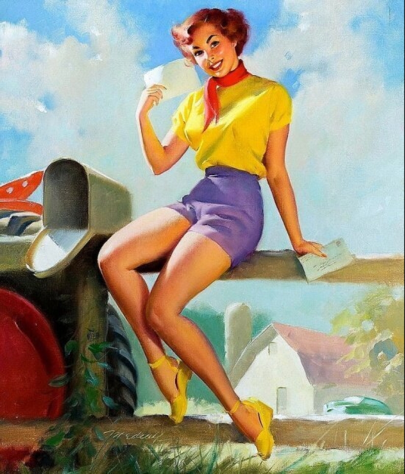 Solid American pinup by Bill Madcalf