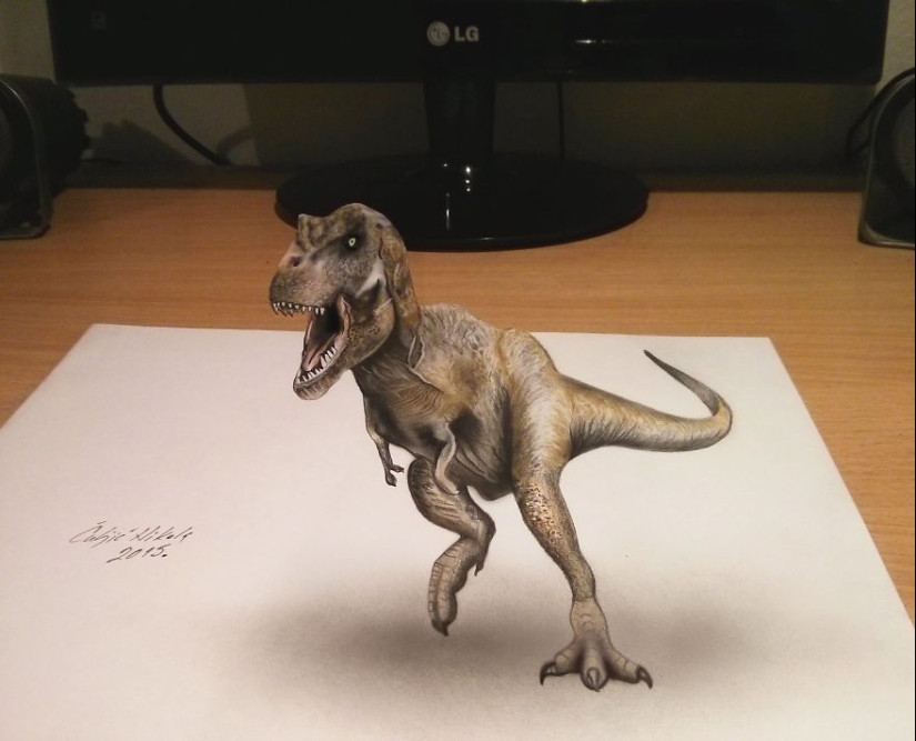 Solo quiero tocarlo: dibujos 3D hiperrealistas