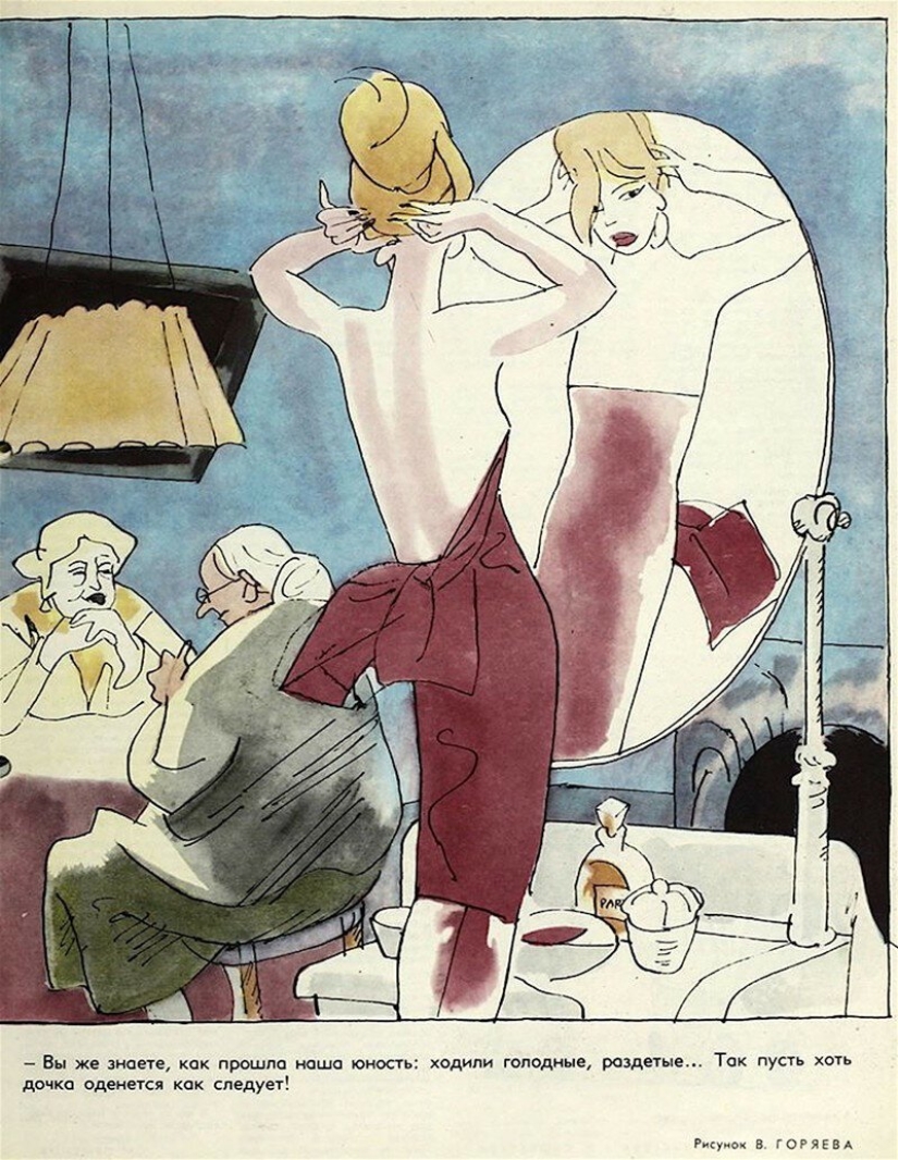 Soviética caricatura de el tema de la familia Soviética caricatura de el tema de la familia