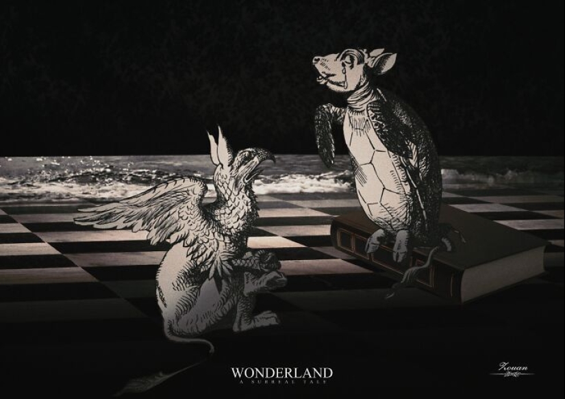 Soy Zouan Kourtis y presento una versión surrealista y gótica de Alicia en el país de las maravillas.