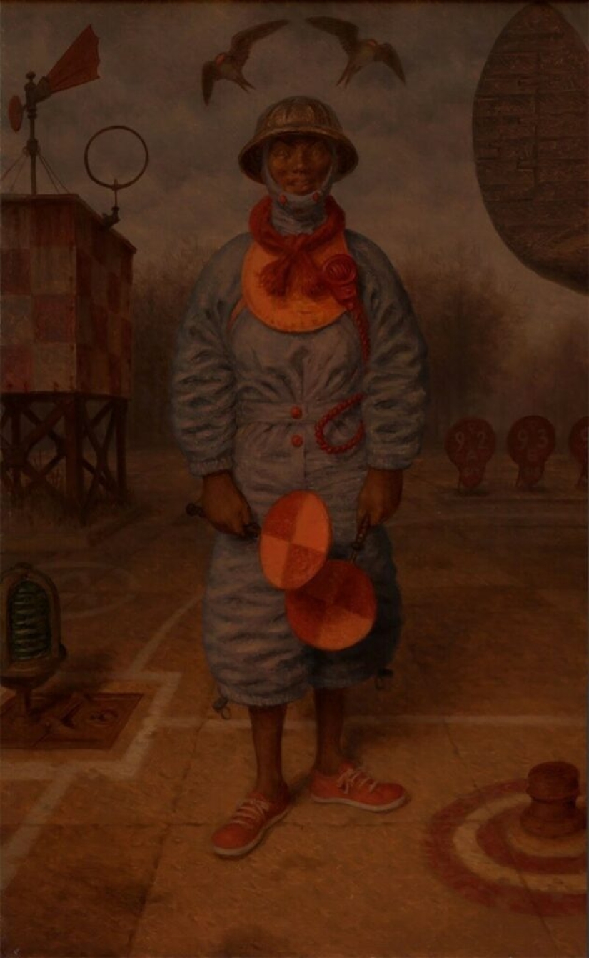 Strange creatures in the paintings of Peter Ferguson