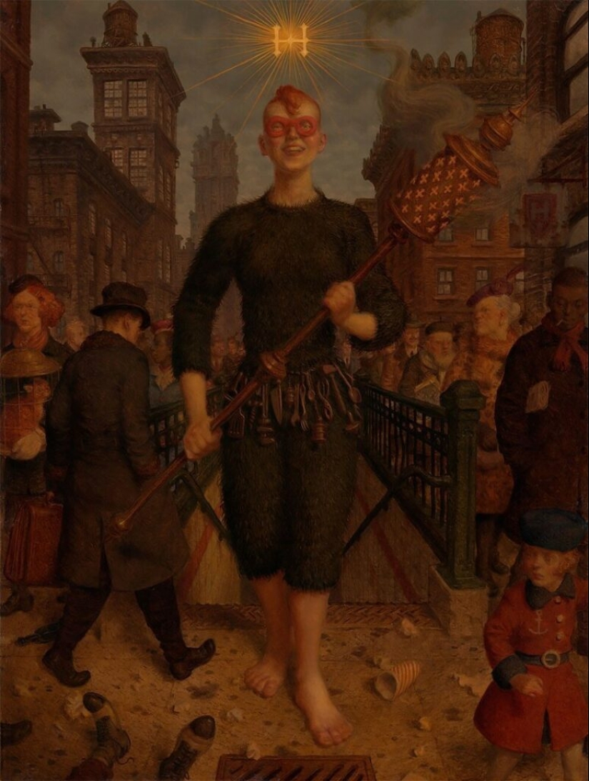 Strange creatures in the paintings of Peter Ferguson