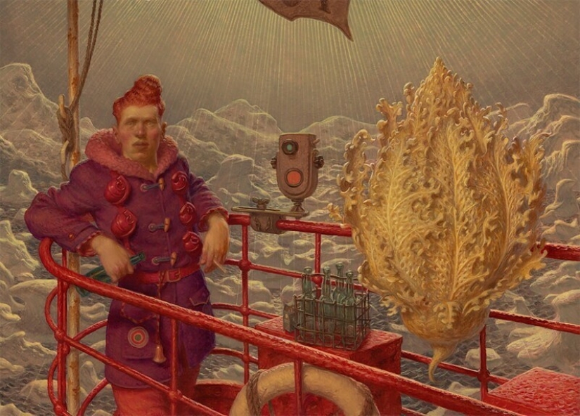 Strange creatures in the paintings of Peter Ferguson