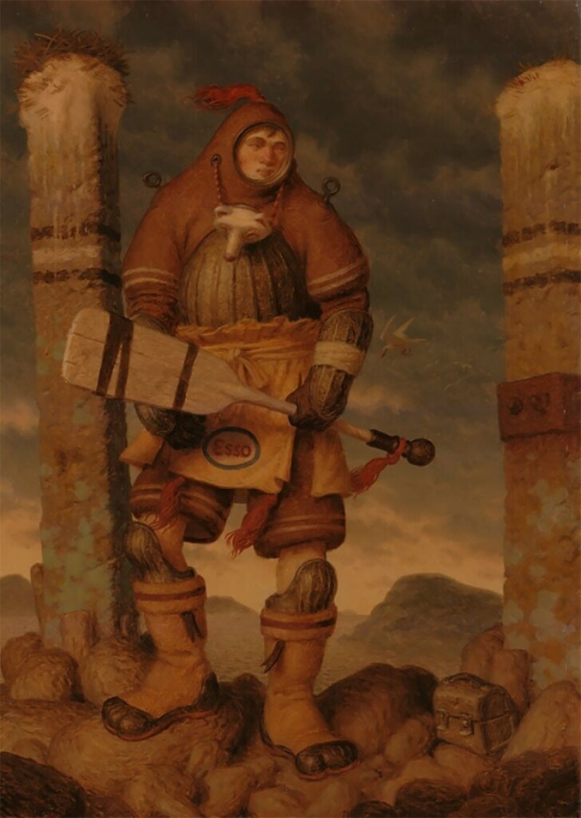 Strange creatures in the paintings of Peter Ferguson