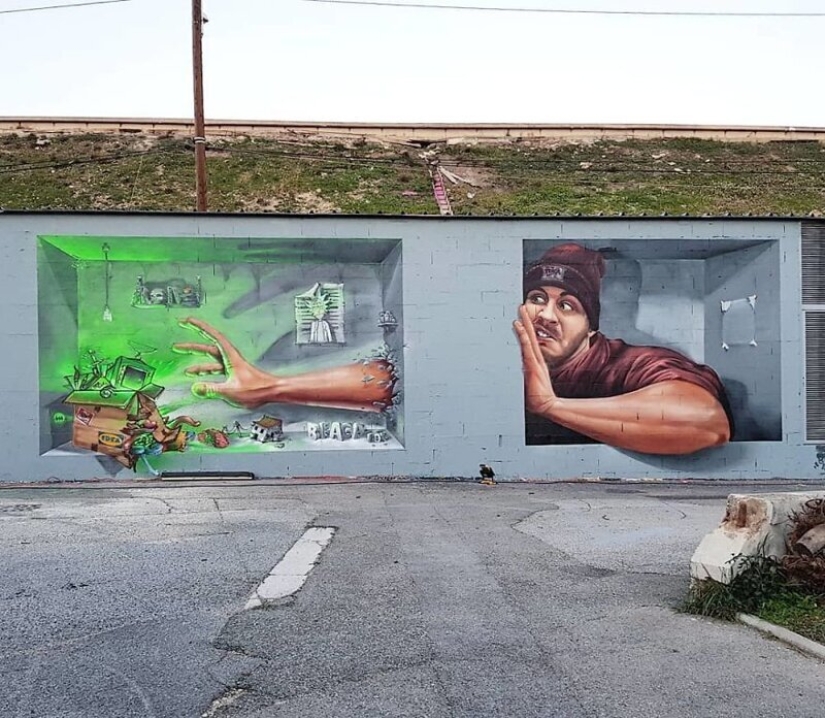 Street artist Tom Bragado Blanco and his stunning urban illusions