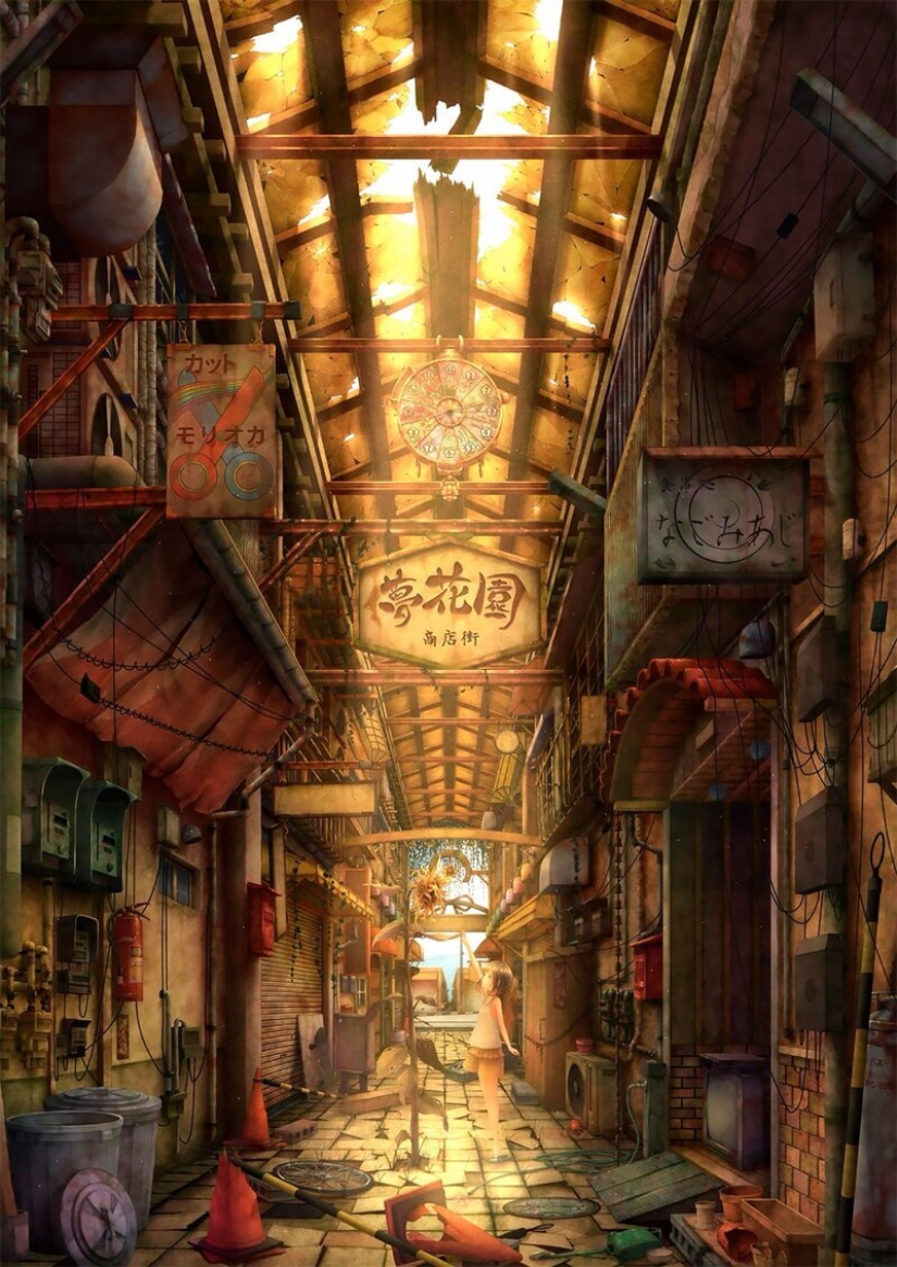 Stunning drawings kouki beaches of Ikegami that look like stills from an anime