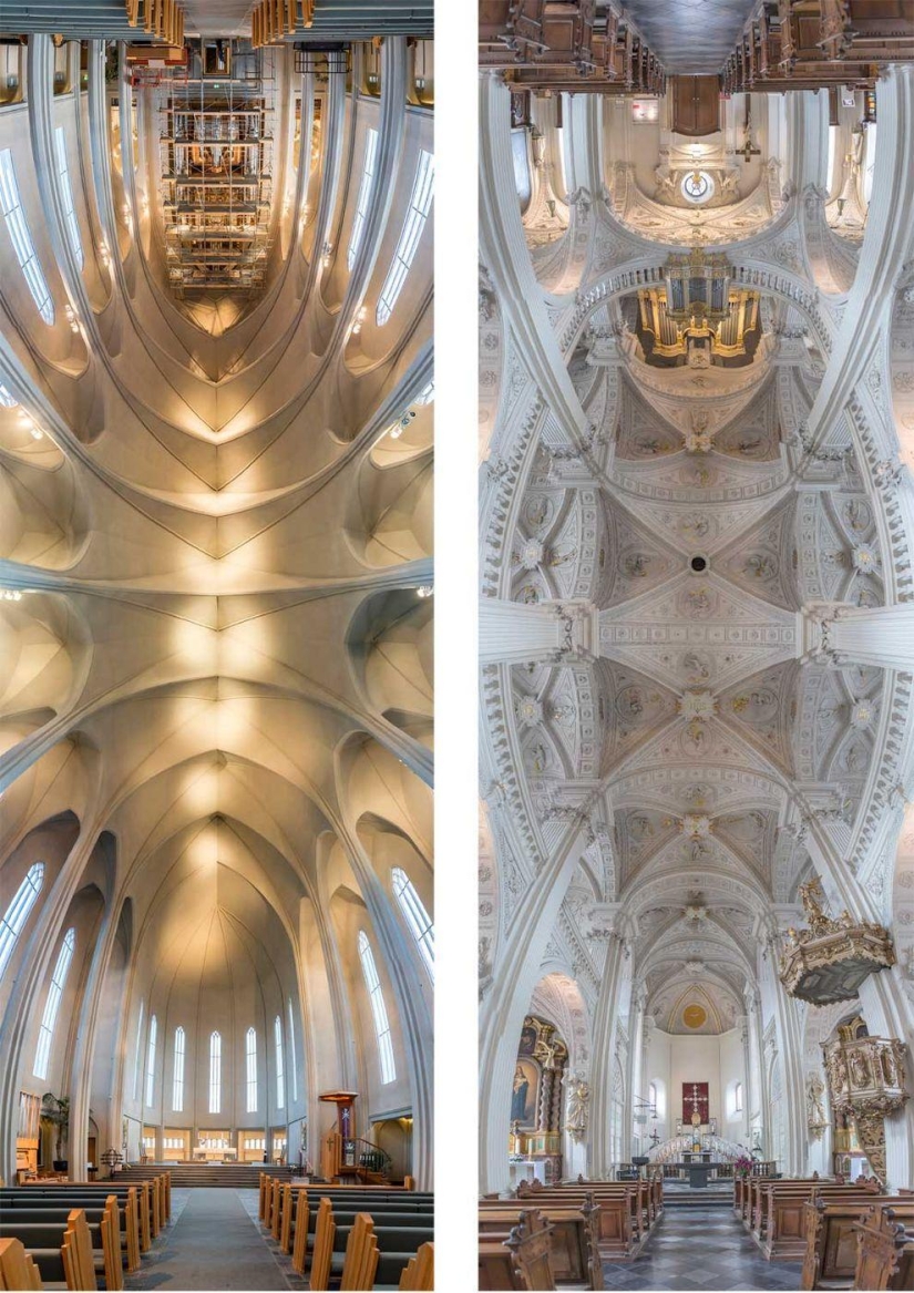 Stunning pictures of temples from the entrance to the altar in one photo