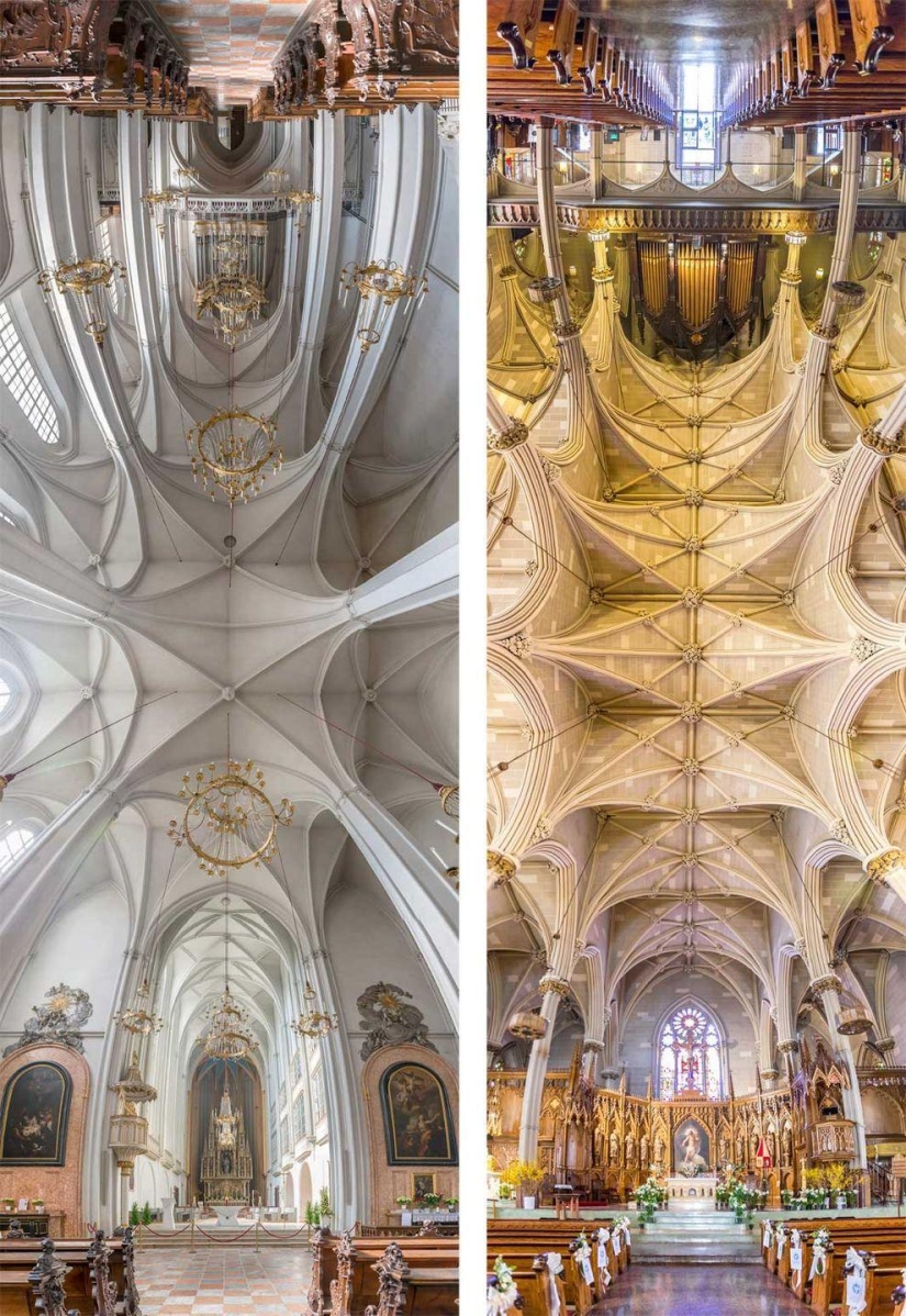 Stunning pictures of temples from the entrance to the altar in one photo