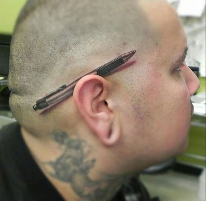 Stunning tattoos made in the most suitable place