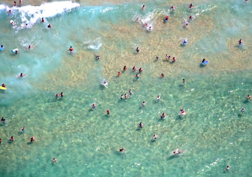 Summer, beach - top view