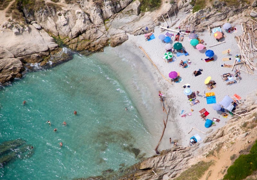 Summer, beach - top view