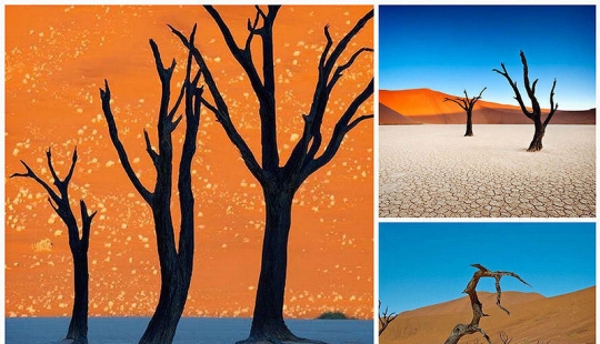 Surreal landscapes of Namib-Naukluft Park Surreal landscapes of Namib-Naukluft Park