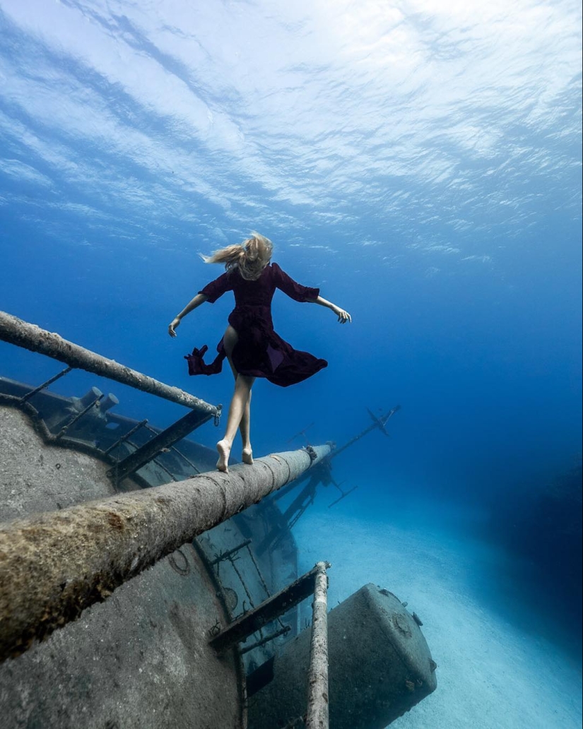 Talentoso fotógrafo andré Musgrove hace una increíble fotos bajo el agua