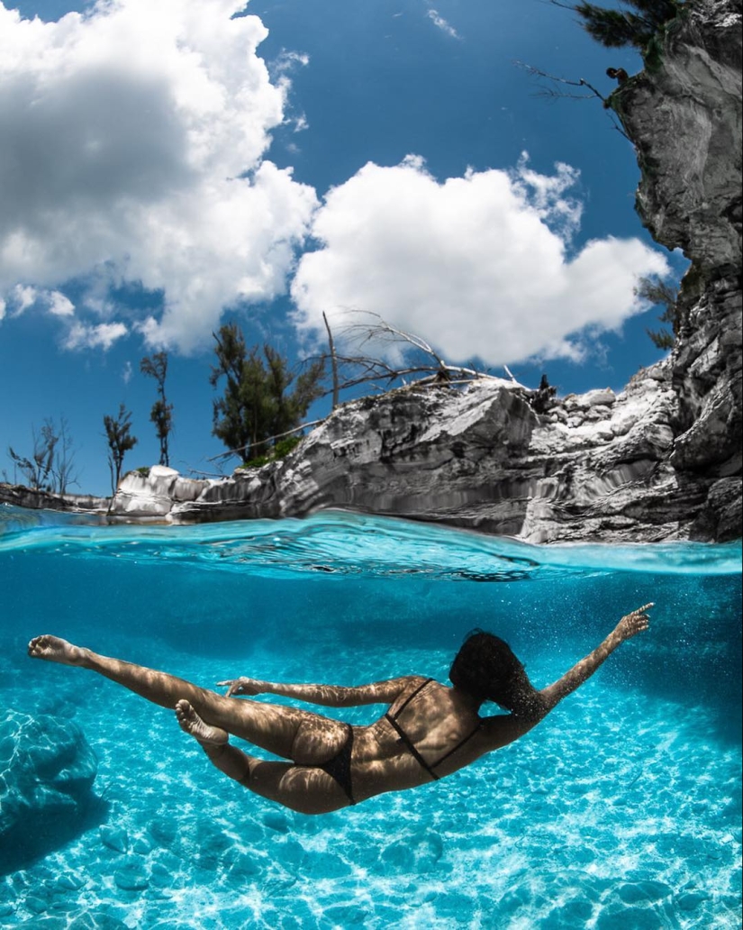 Talentoso fotógrafo andré Musgrove hace una increíble fotos bajo el agua