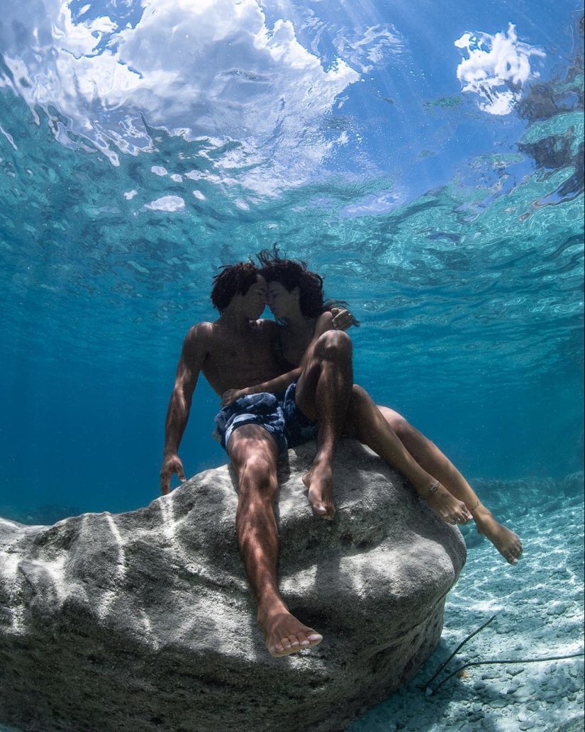 Talentoso fotógrafo andré Musgrove hace una increíble fotos bajo el agua