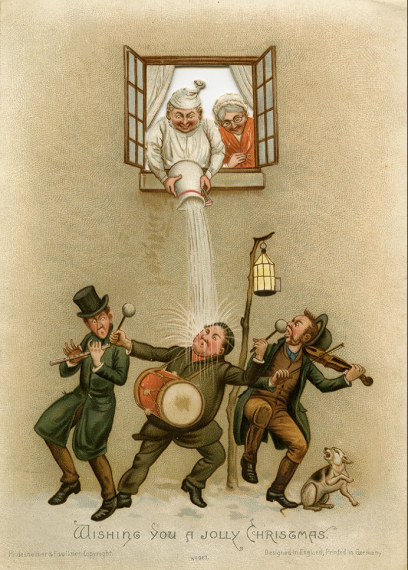 Tarjetas navideñas victorianas que te harán dudar de las buenas intenciones del remitente Tarjetas navideñas victorianas que te harán dudar de las buenas intenciones del remitente