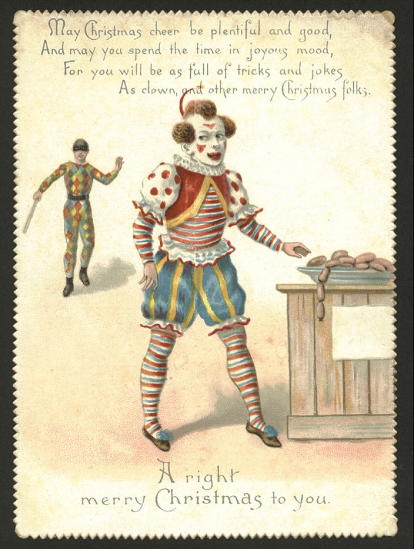 Tarjetas navideñas victorianas que te harán dudar de las buenas intenciones del remitente Tarjetas navideñas victorianas que te harán dudar de las buenas intenciones del remitente