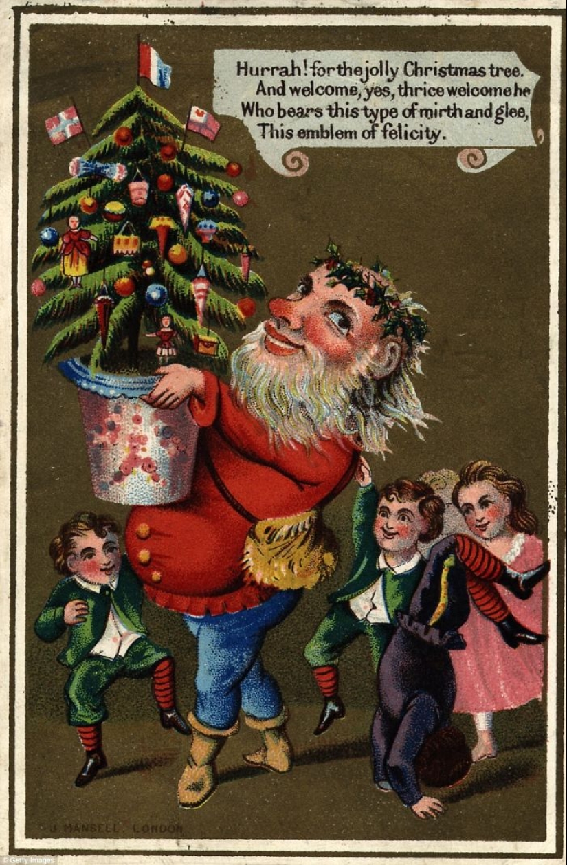 Tarjetas navideñas victorianas que te harán dudar de las buenas intenciones del remitente Tarjetas navideñas victorianas que te harán dudar de las buenas intenciones del remitente