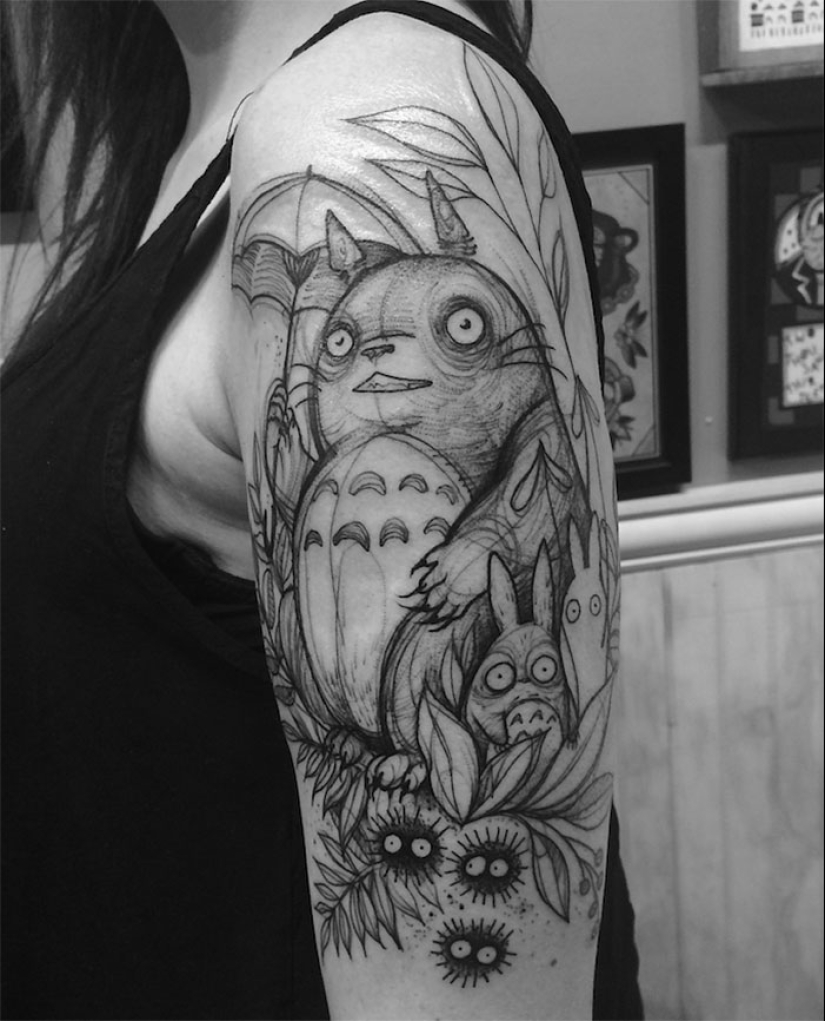 Tattoos that look like pencil drawings