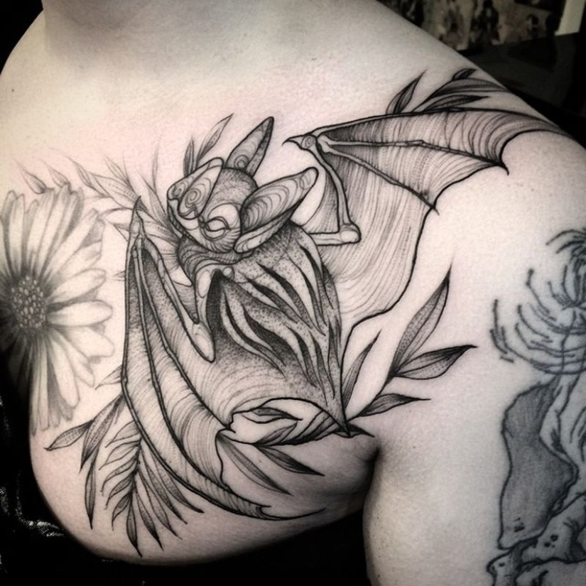 Tattoos that look like pencil drawings