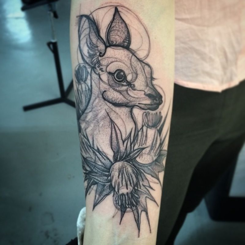 Tattoos that look like pencil drawings