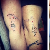Tatuajes de madre e hija a juego que dicen mucho sin palabras Tatuajes de madre e hija a juego que dicen mucho sin palabras