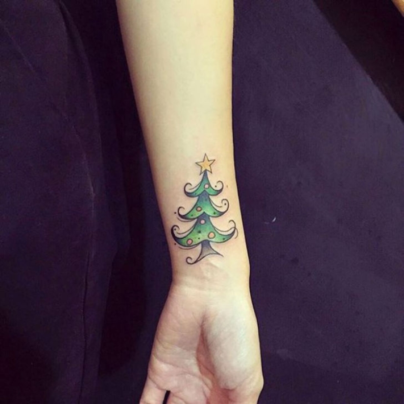 Tatuajes navideños, o Cómo recordar tu Año Nuevo para siempre