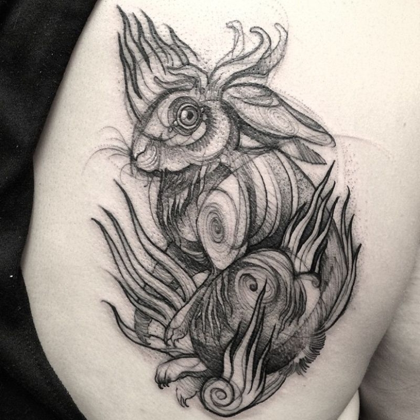 Tatuajes que parecen dibujos a lápiz Tatuajes que parecen dibujos a lápiz