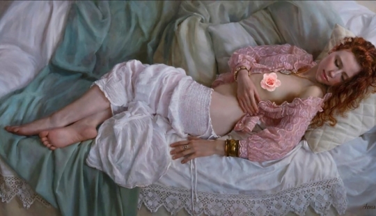 Ternura desnuda en las obras de la artista hiperrealista Anna Marinova