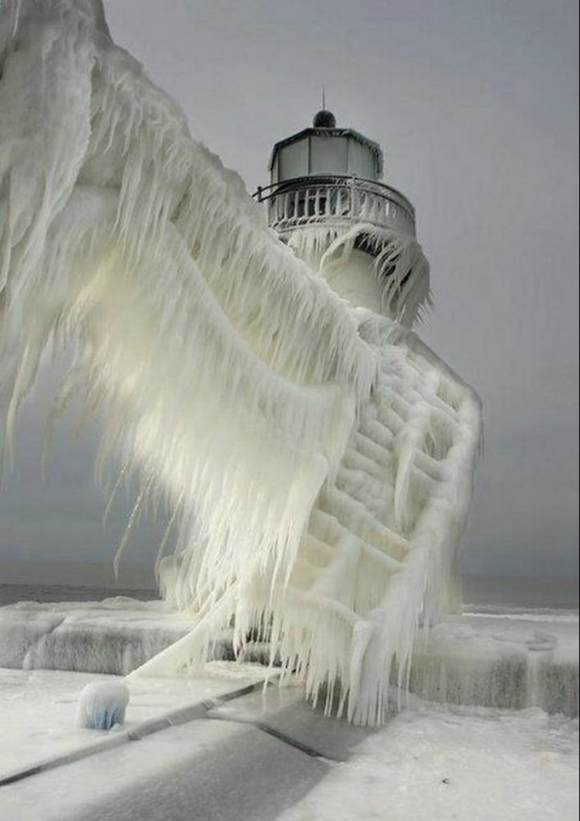 That's what a real winter: 30+ photos that you will be cold