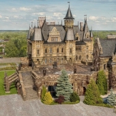 The amazing medieval castle of Garibaldi on the banks of the Volga