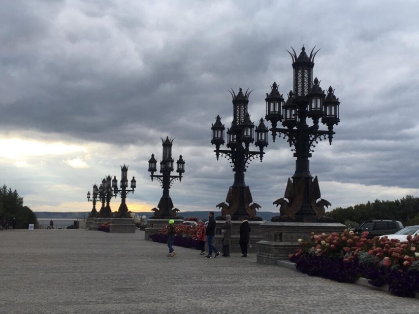 The amazing medieval castle of Garibaldi on the banks of the Volga