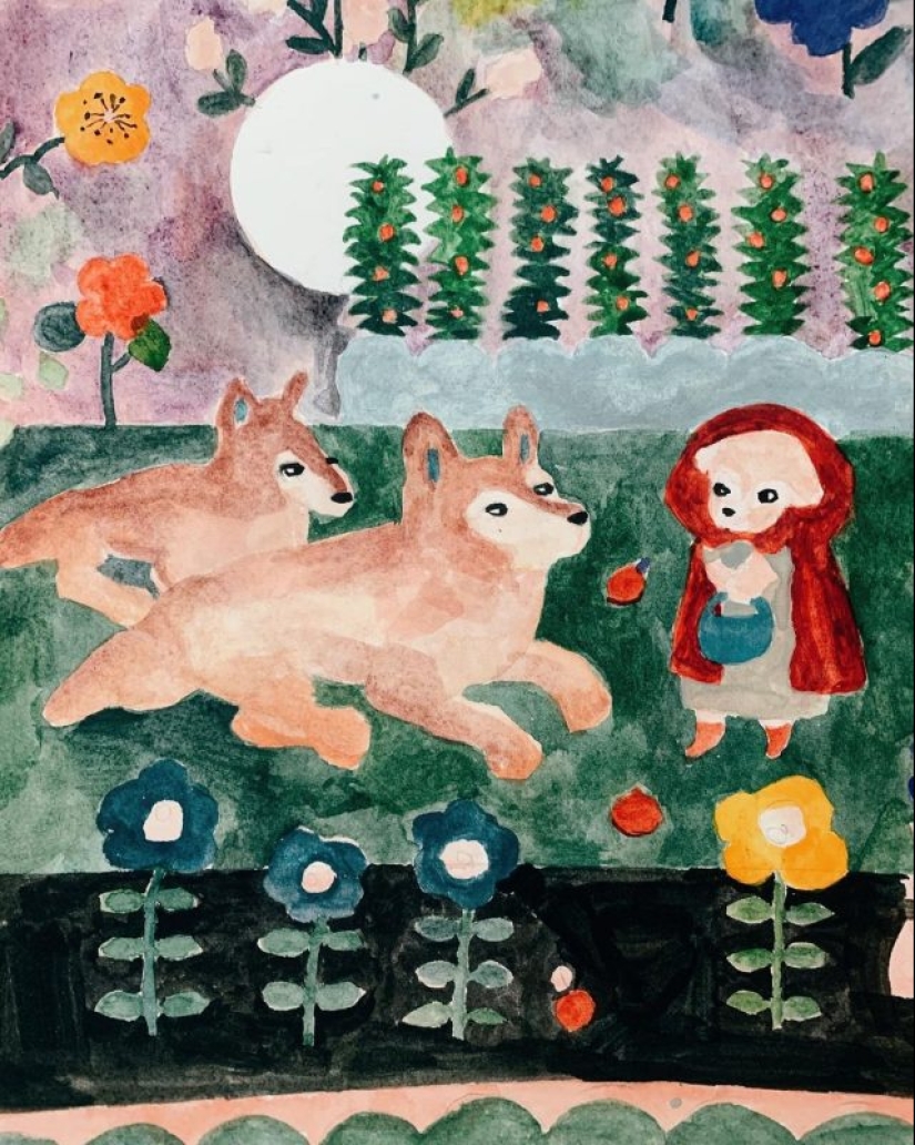 The artist from South Korea draws "babestation"