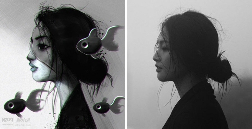 The artist turns photos of random people into amazing illustrations The artist turns photos of random people into amazing illustrations