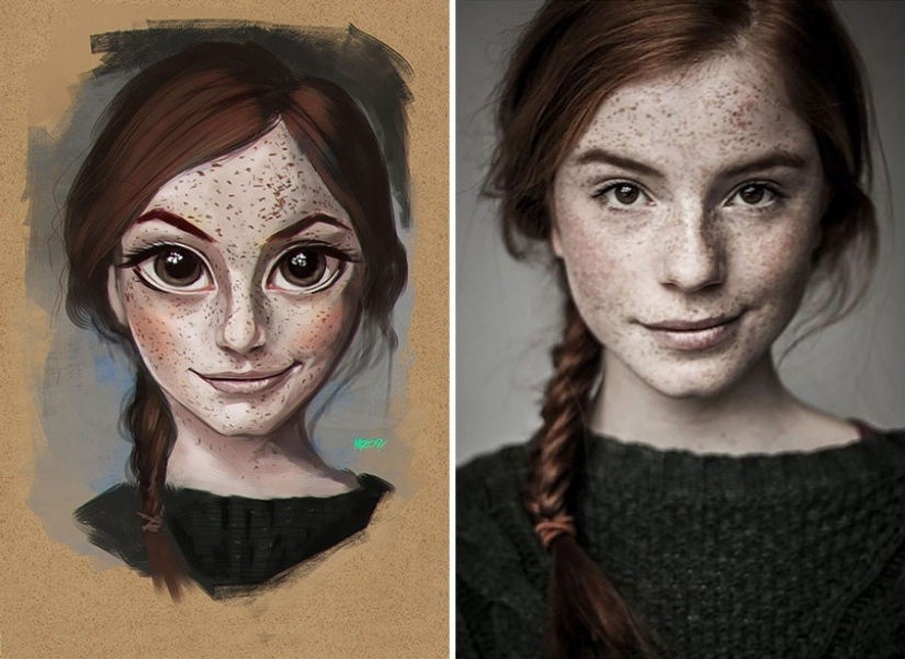 The artist turns photos of random people into amazing illustrations The artist turns photos of random people into amazing illustrations